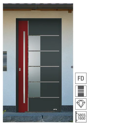 Aluminium-Haustür